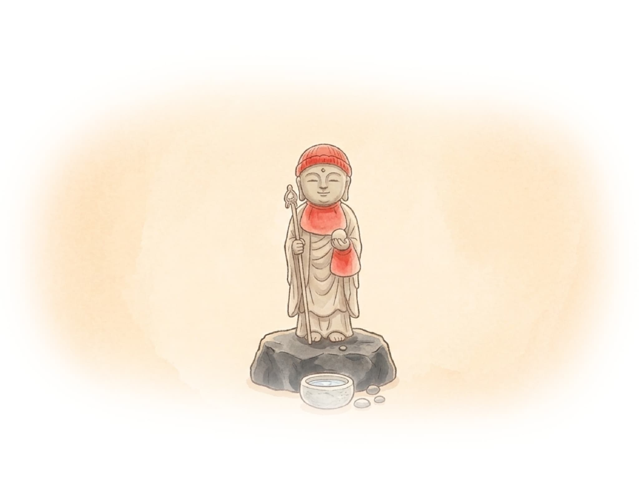 水子地蔵のイメージイラスト